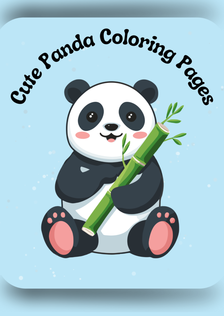 Cute Panda Colroing Pages