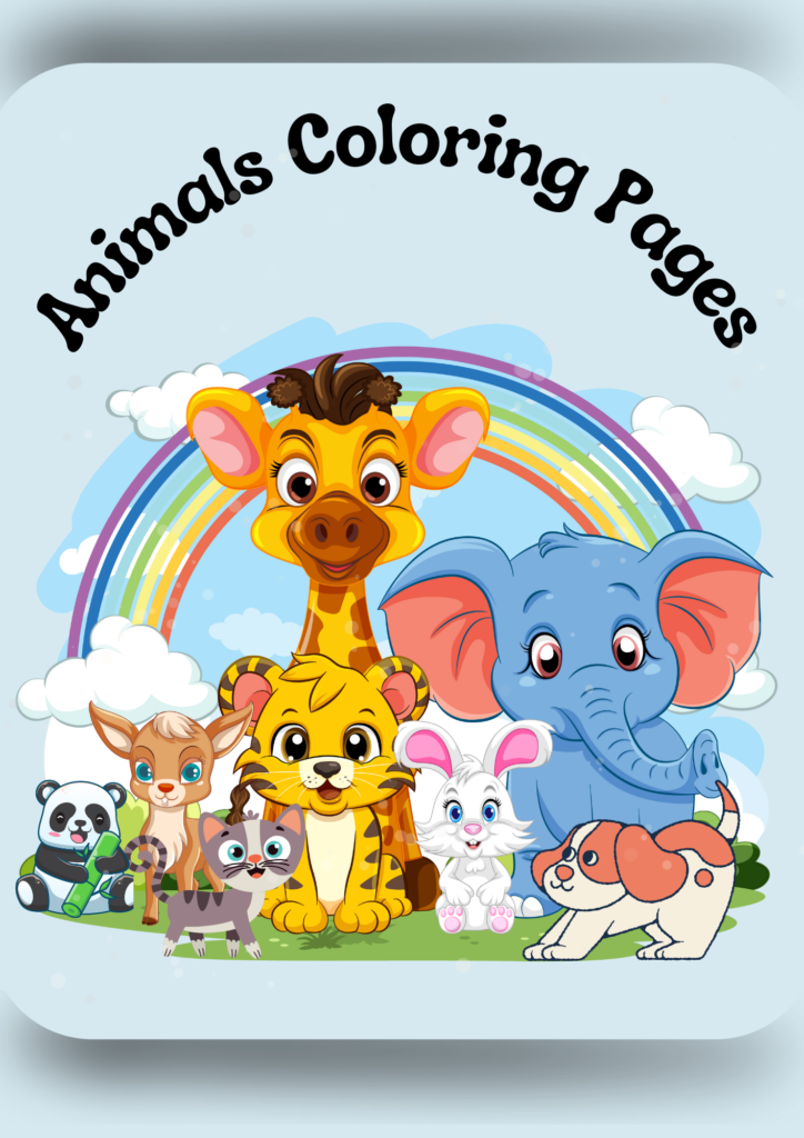 Animal coloring pages for kids free download 