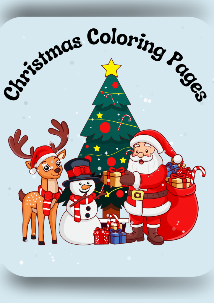 Christmas coloring pages for kids and adults free download 