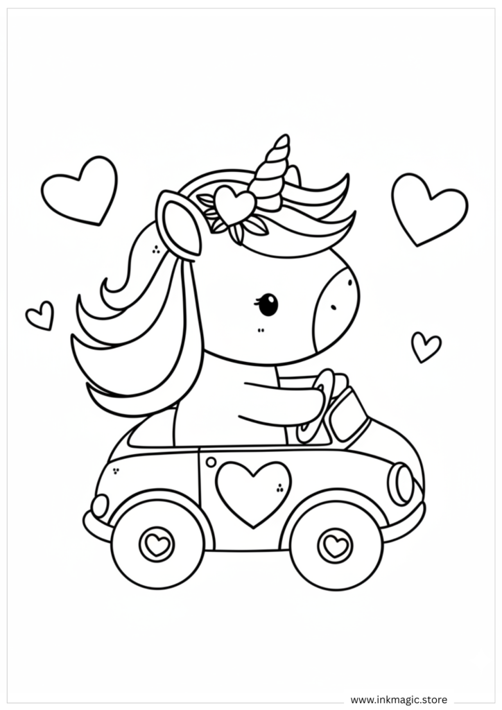 Unicorn Coloring Pages
