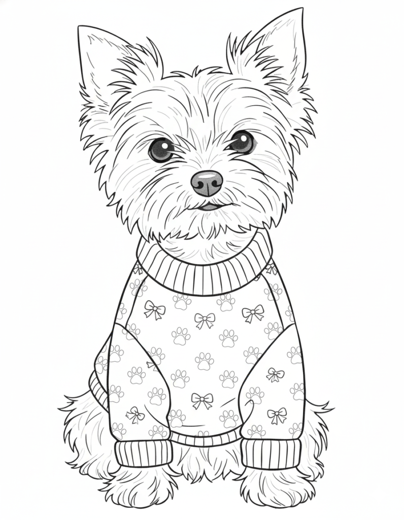 Free printable dog coloring pages for kids and adults