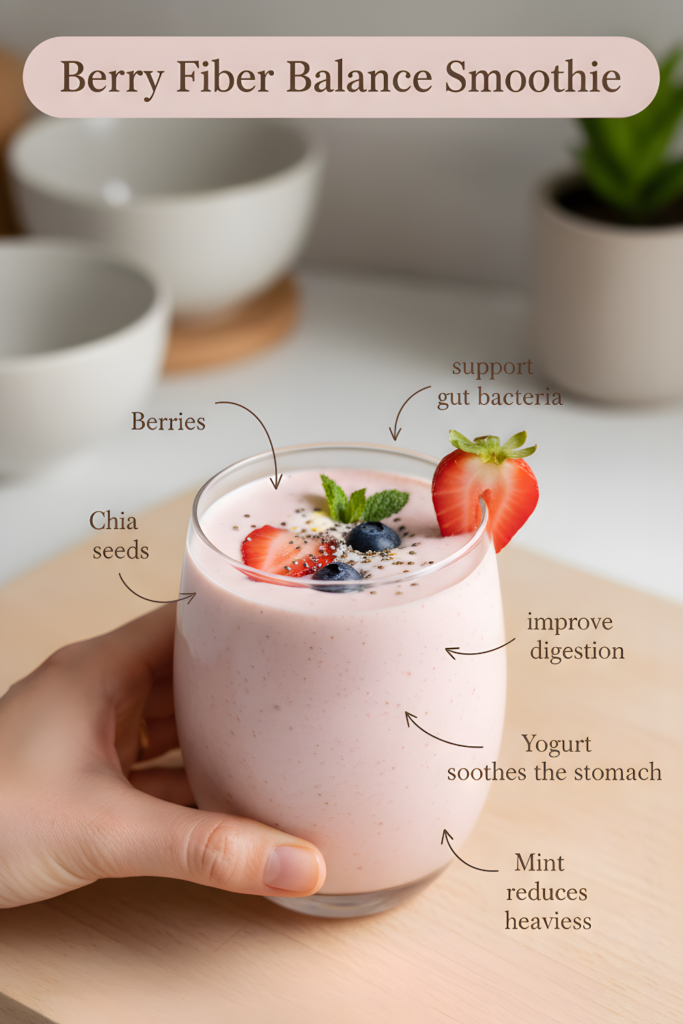Berry Fiber Balance Smoothie recipe